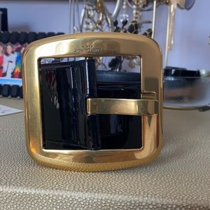Authentic Saint laurent patent leather belt size 75